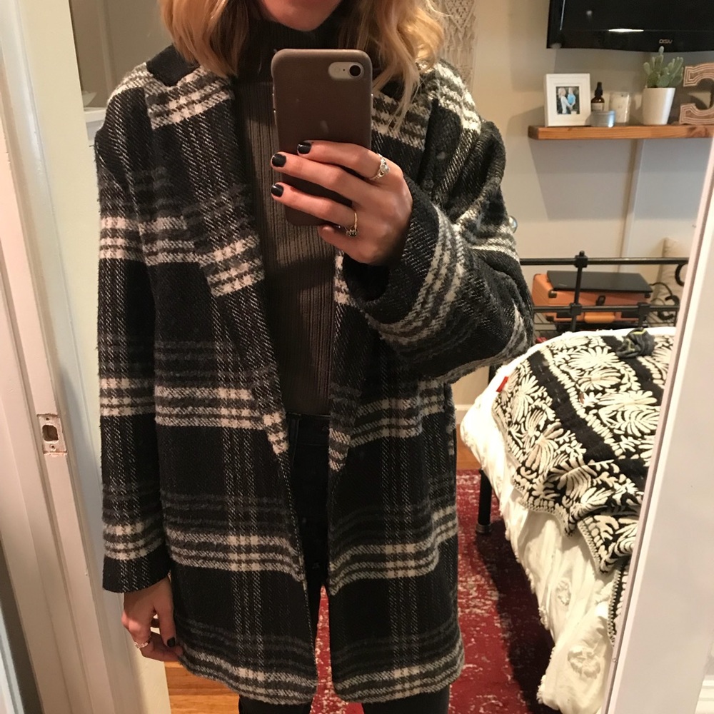 Checkered coat